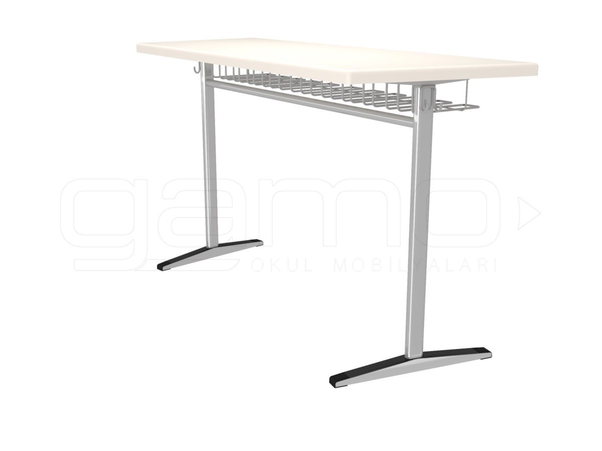 GM002-610 GM002-610 Double Tilted-leg Werzalite Student Desk - Image 1