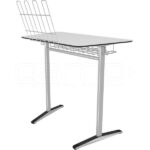 GM021-612 Single Tilted-leg Compact Music Desk